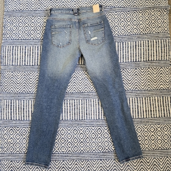 Zara Womens Slim Distressed High Rise Jean Size 2 - Picture 10 of 13